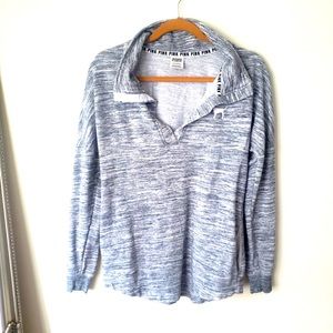 5/$25 Victoria's Secret Marled Grey Love Pink sweatshirt xs